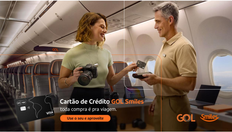 Cartão de Crédito GOL Smiles - toda compra é pra viagem
