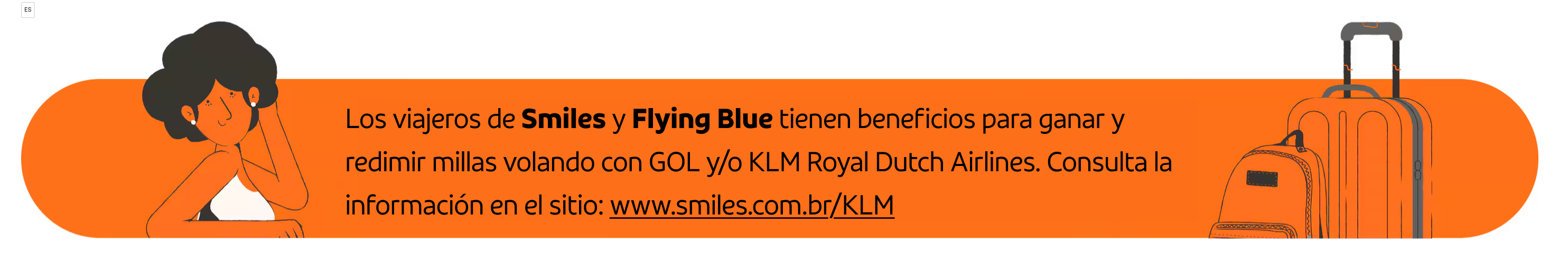 GOL y KLM - Versão Desktop