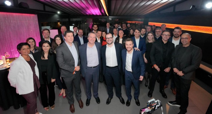 Lideranças do Grupo Abra, Avianca e Gol em evento no Hotel Unique em São Paulo