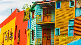 Bairro La Boca em Buenos Aires, Argentina.