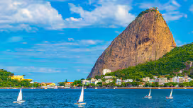 Vista da Pedra da Gávea no Rio de Janeiro.